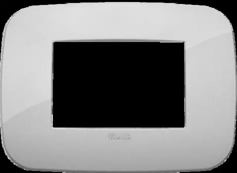 19683.89 Рамка Arke Round Серебро 3-модульная Vimar