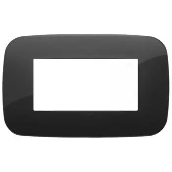 19684.81 Рамка Arke Round Черный 4 модуля Vimar