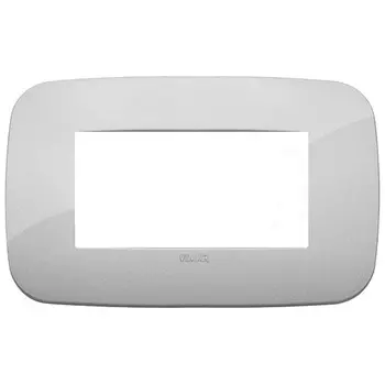 19684.89 Рамка Arke Round Серебро 4 модуля Vimar