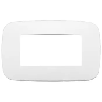 19684.B26 Рамка Arke Round Полярный матовый (с белой диафрагмой) 4 модуля Vimar