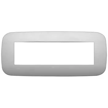 19687.23 Рамка Arke Round Серебро матовое 7 модулей Vimar