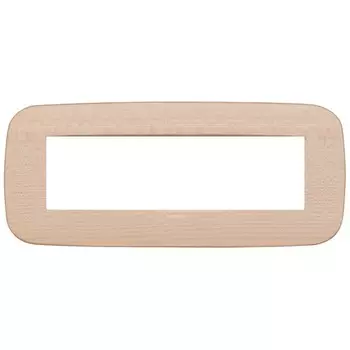 19687.53 Рамка Arke Round Клен 7 модулей Vimar