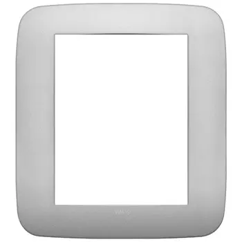 19698.23 Рамка Arke Round Серебро матовое 8 модулей Vimar