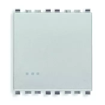 20001.2.N Выключатель 1p 16ax 2m, серебро матовое Vimar Eikon