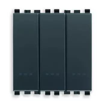 20007 Переключатель тройной 1p 20ax серый Vimar Eikon