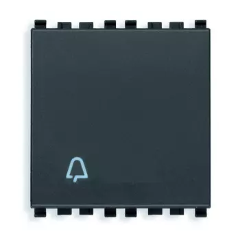 20008.2.C Кнопка 1p no 10a 2м с символом "звонок" Vimar Eikon