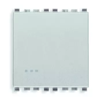 20008.2.N Кнопка 1p no 10a 2м, серебро матовое Vimar Eikon