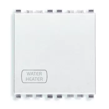 20016.2.WH.B Выключатель 2p 20ax с индикатором "water/heater" 2m, белый Vimar Eikon