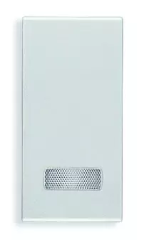 20026.N Клавиша на 1 модуль с диффузором, серебро матовое Vimar Eikon