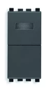 20068.B Кнопка 1p no 10a + табло белое Vimar Eikon