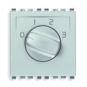 20096.N Коммутатор поворотный 1p 6(3)a, серебро матовое Vimar Eikon