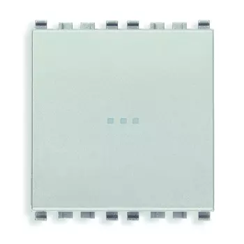 20101.2.N Выключатель 1p коаксиальный 16ax 2m, серебро матовое Vimar Eikon