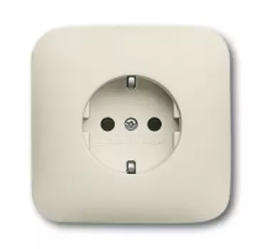 2011-0-2654 (20 EUJ-212-500), Розетка SCHUKO 16А 250В в корпусе, серия Busch-Duro 2000 SI, цвет слоновая кость, ABB