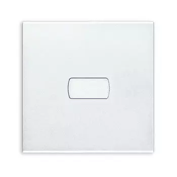 20132.0.B Клавиша для коаксиальных устройств на 2 модуля персонализируемая, белая Vimar Eikon