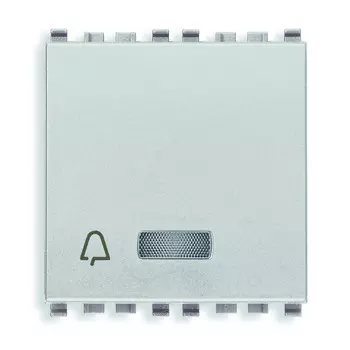 20183.N Кнопка set/reset, серебро матовое Vimar Eikon