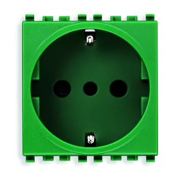 20209.V Розетка sicury 2p+t 16a стандарт италия тип p30 , зеленая Vimar Eikon