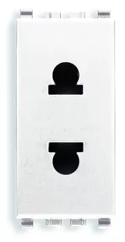 20234.B Розетка sicury 2 п+3 16а,usa + eu, белая Vimar Eikon