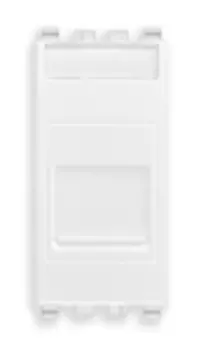 20323.B Розетка с крышкой для штеккера rj12 , белая Vimar Eikon
