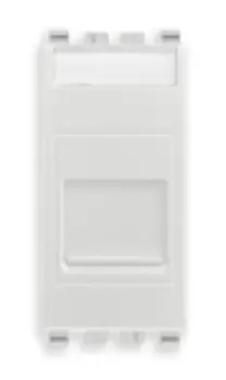 20323.N Розетка с крышкой для штеккера rj13, серебро матовое Vimar Eikon