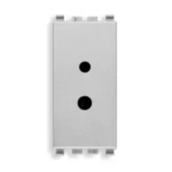 20331.N Розетка 2p 6a 24v поляризованная, серебро матовое Vimar Eikon