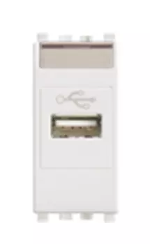 20345.B Розетка usb, белая Vimar Eikon