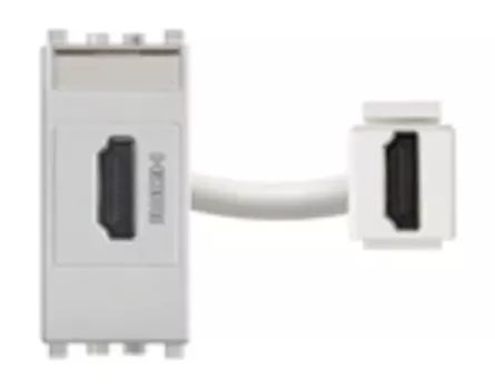 20346.N Розетка hdmi, серебро матовое Vimar Eikon