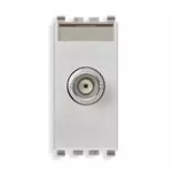 20361.N Розетка штеккер bnc, серебро матовое Vimar Eikon