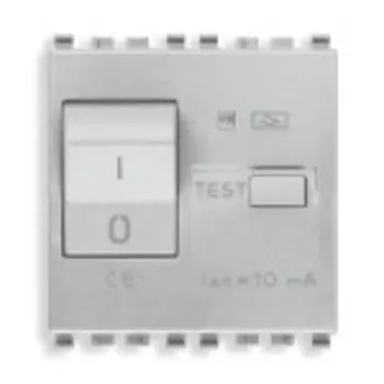 20411.06.N Выключатель термомагнитный /дифферн 1p+n c6 10ma, серебро матовое Vimar Eikon
