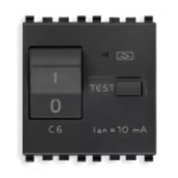 20411.06 Выключатель термомагнитный /дифферн 1p+n c6 10ma Vimar Eikon