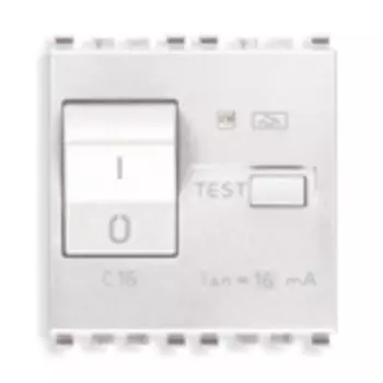 20411.16.6.B Выключатель термомагнитный /дифферн 1p+n c16 6ma , белый Vimar Eikon