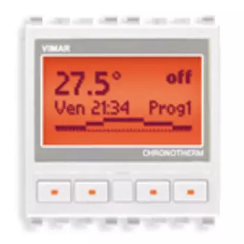 20445.B Хронотермостат 120-230v , белый Vimar Eikon