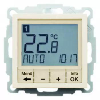 20448982 Регулятор температуры, с центральной панелью цвет: белый, с блеском S.1 Berker