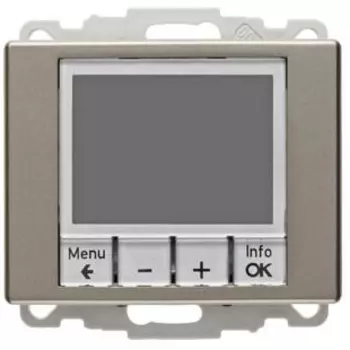 20449011 Регулятор температуры, с центральной панелью цвет: светло-бронзовый, лак Arsys Berker