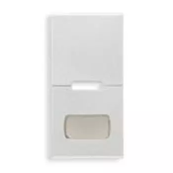 20531.1T.N Клавиша на 1 модуль с табличкой, серебро матовое Vimar Eikon