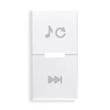 20531.23.B Клавиша 1м переключения источника звука/белая линия Vimar Eikon