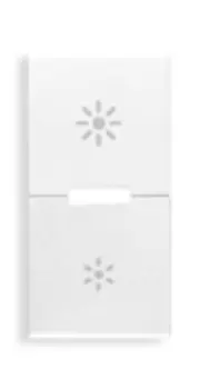 20531.25.B Клавиша на 1 модуль с символом "регулирование" для универсальных регуляторов, белая Vimar Eikon