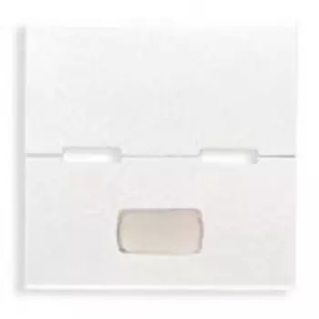 20532.1T.B Клавиша на 2 модуля с табличкий, белая Vimar Eikon