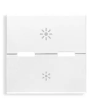 20532.25.B Клавиша на 2 модуля с символом "регулирование" для универсальных регуляторов, белая Vimar Eikon