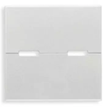 20532.S0.N Клавиша на 2 модуля персонализируемая кнопки "качающейщейся", серебро матовое Vimar Eikon