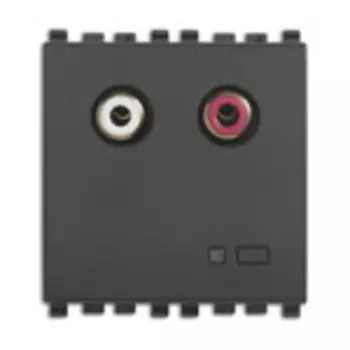 20582 Вход аудио rca 2m, серый Vimar Eikon