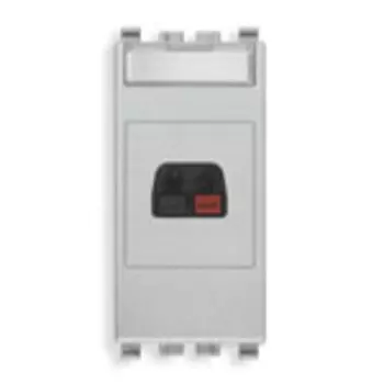 20583.N Соединитель громкоговорителя, серебро матовое Vimar Eikon