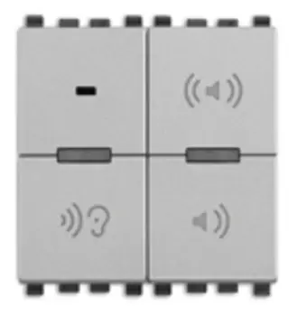 20586.N Микрофон, серебро матовое Vimar Eikon