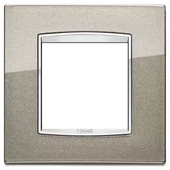 20642.C08 Рамка Eikon Chrome Classica Титан металлик 2 модуля Vimar