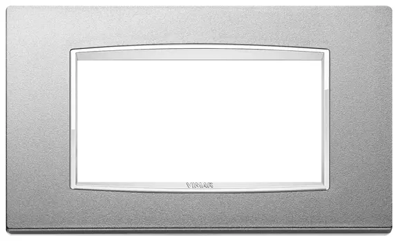 20653.C10 Рамка Eikon Chrome Classica Серебро металлик 3-модульная Vimar