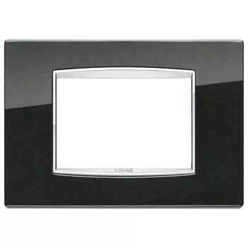 20653.C15 Рамка Eikon Chrome Classica Антрацит матовый 3-модульная Vimar