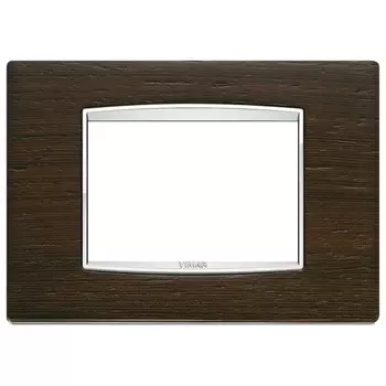 20653.C31 Рамка Eikon Chrome Classica Венге 3-модульная Vimar