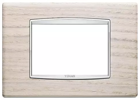 20653.C32 Рамка Eikon Chrome Classica Дуб выбеленый 3-модульная Vimar