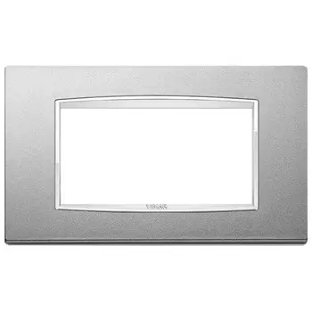 20654.C13 Рамка Eikon Chrome Classica Серебро матовое 4 модуля Vimar