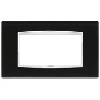 20654.C71 Рамка Eikon Chrome Classica Лед черный 4 модуля Vimar