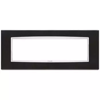 20657.C12 Рамка Eikon Chrome Classica Антрацит металлик 7 модулей Vimar